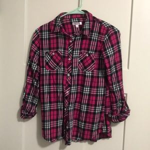 Green soda button down